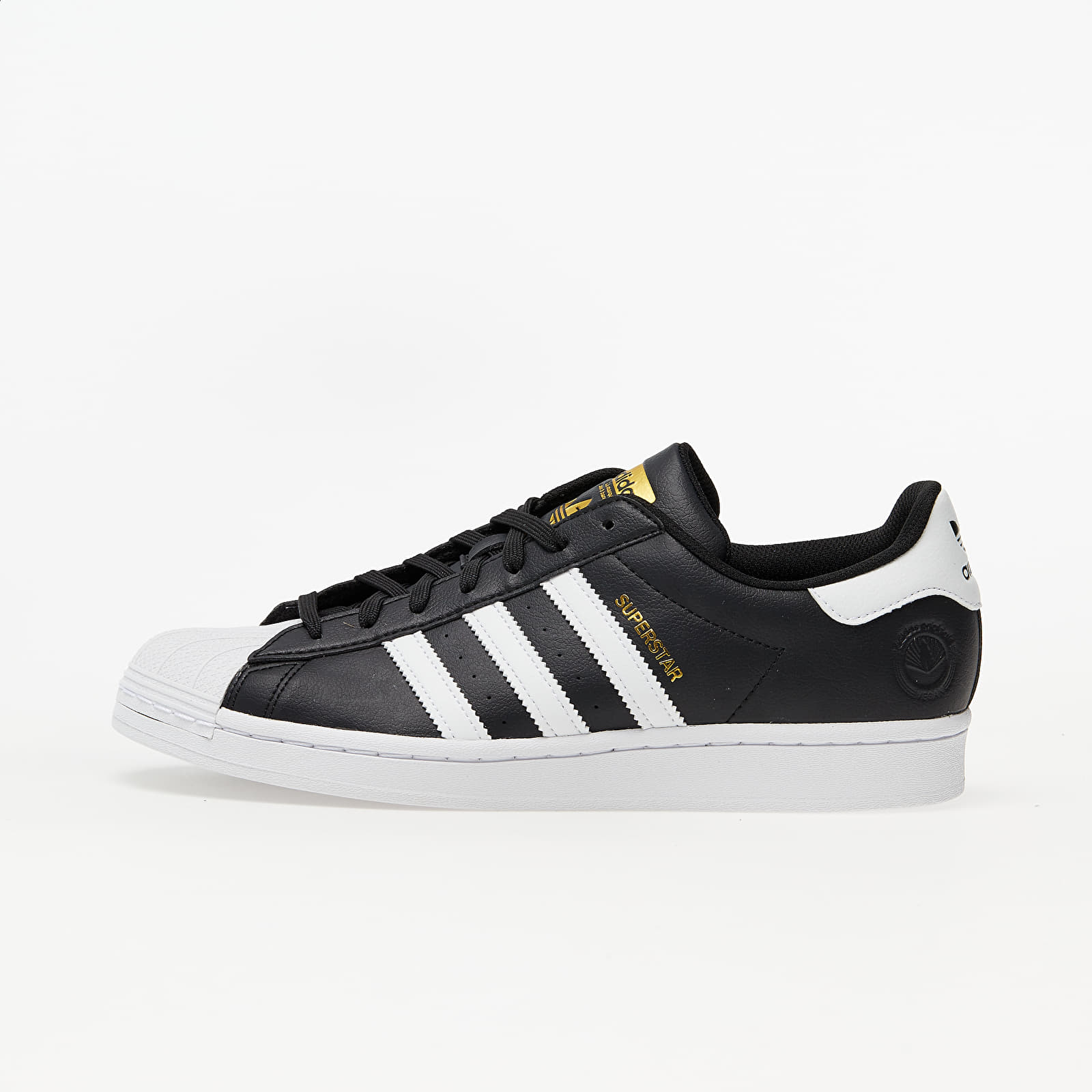 adidas Superstar Vegan Core Black/ Ftw White/ Gold Metalic FW2296