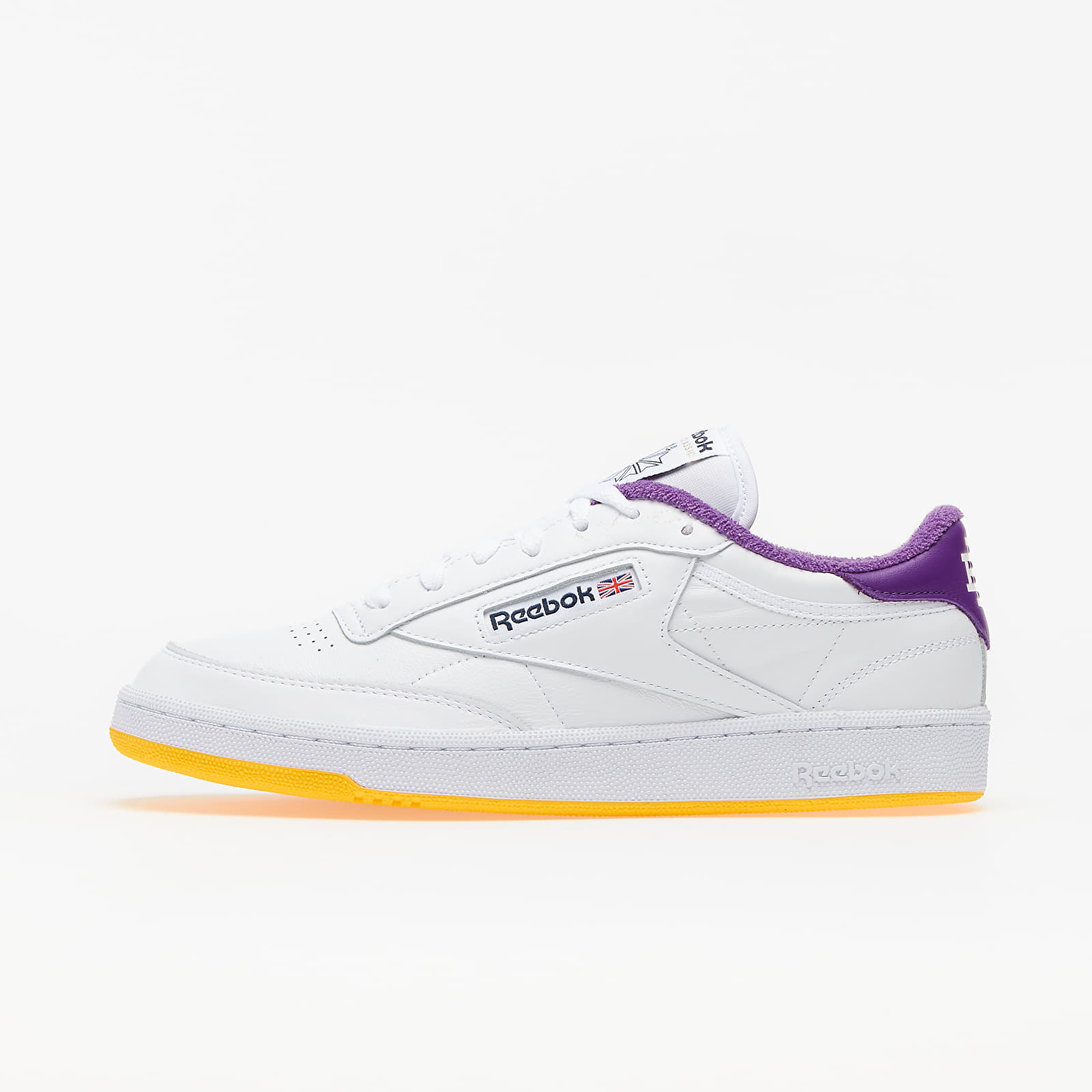 Reebok x Eric Emanuel Club C 85 White/ Regal Purple/ Retro Yellow FY3411
