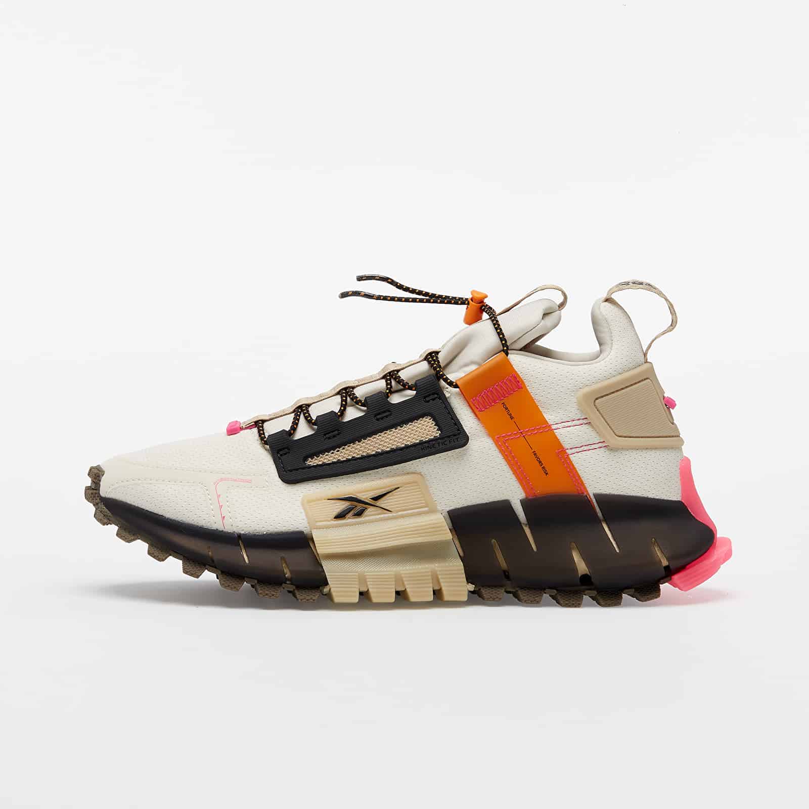 Reebok Zig Kinetica Edge Alabaster/ High Vivid Orange/ Pro Pink FV3835