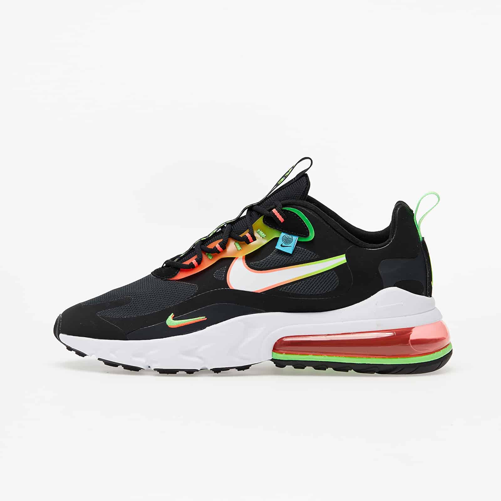 Nike Air Max 270 React WW Black/ White-Green Strike-Flash Crimson CK6457-001