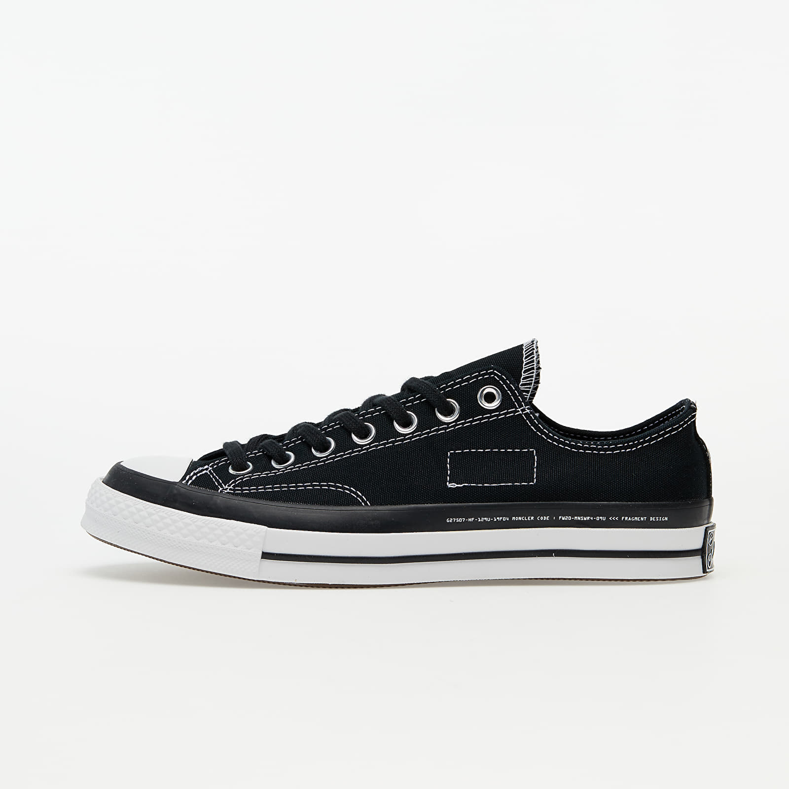 Converse x Fragment Design x Moncler Chuck 70 OX Black/ White/ Black 169069C