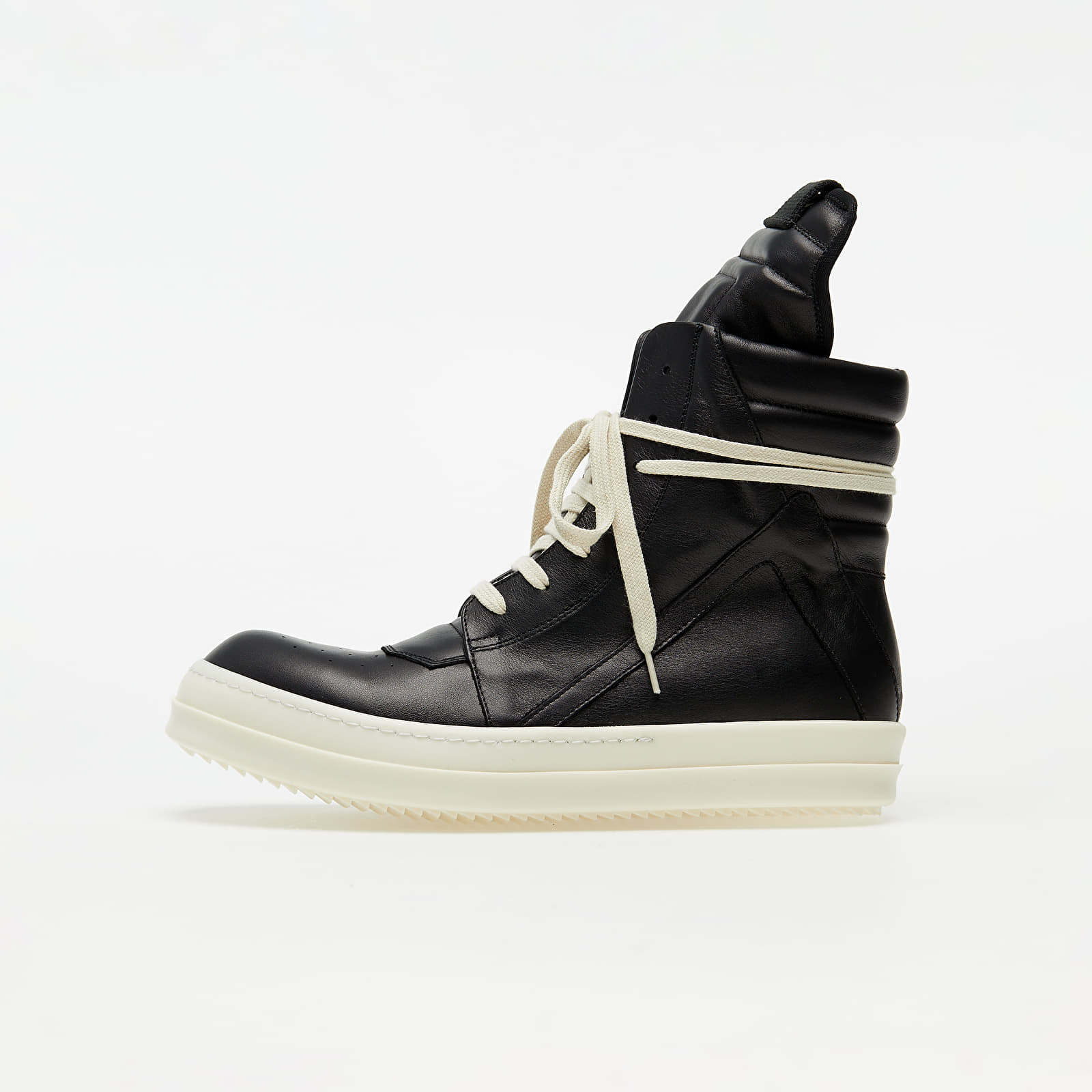 Rick Owens Geobasket Black/ Black/ White RU20F3894 LPO Black