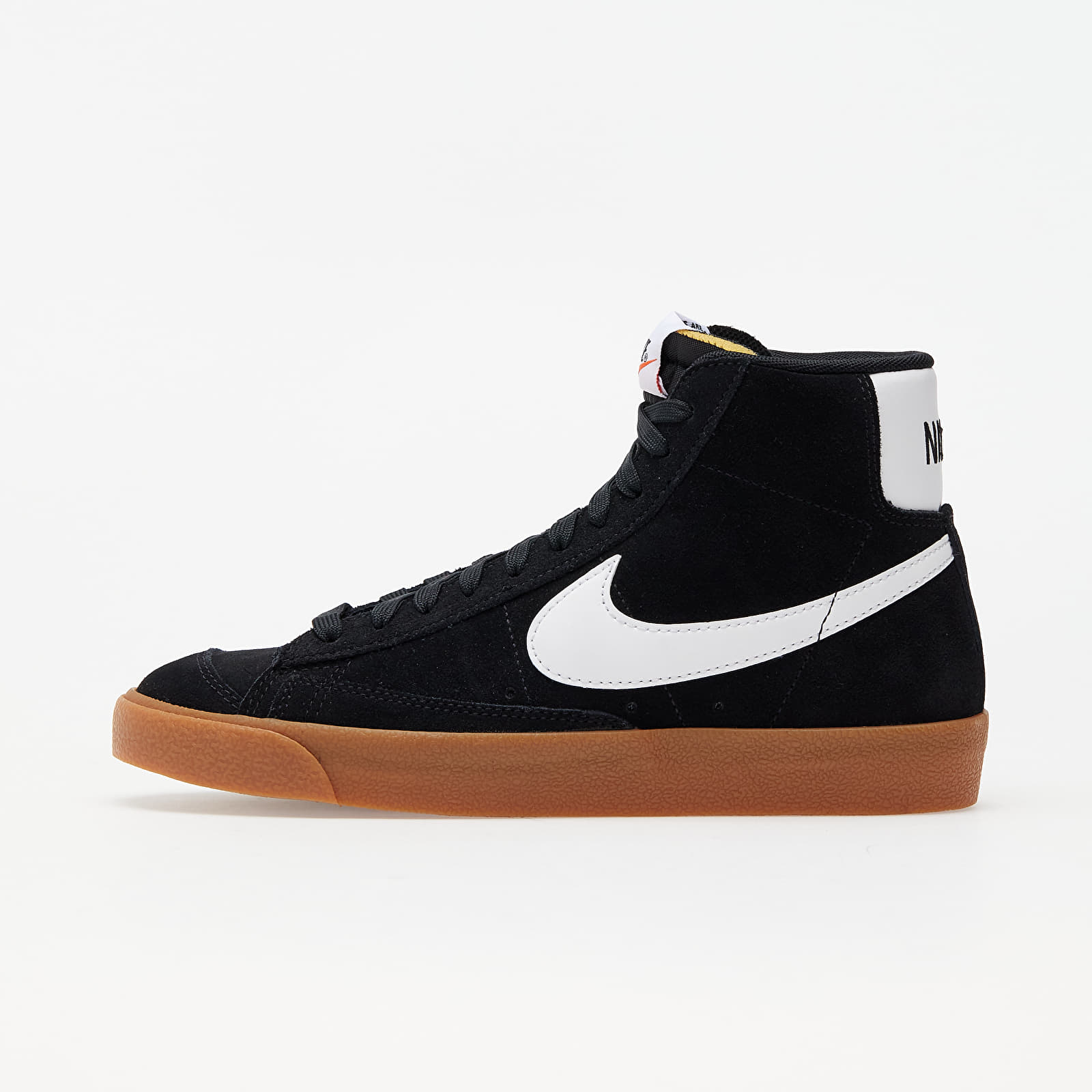 Nike W Blazer Mid '77 Suede Black/ White-Gum Med Brown-Total Orange DB5461-001