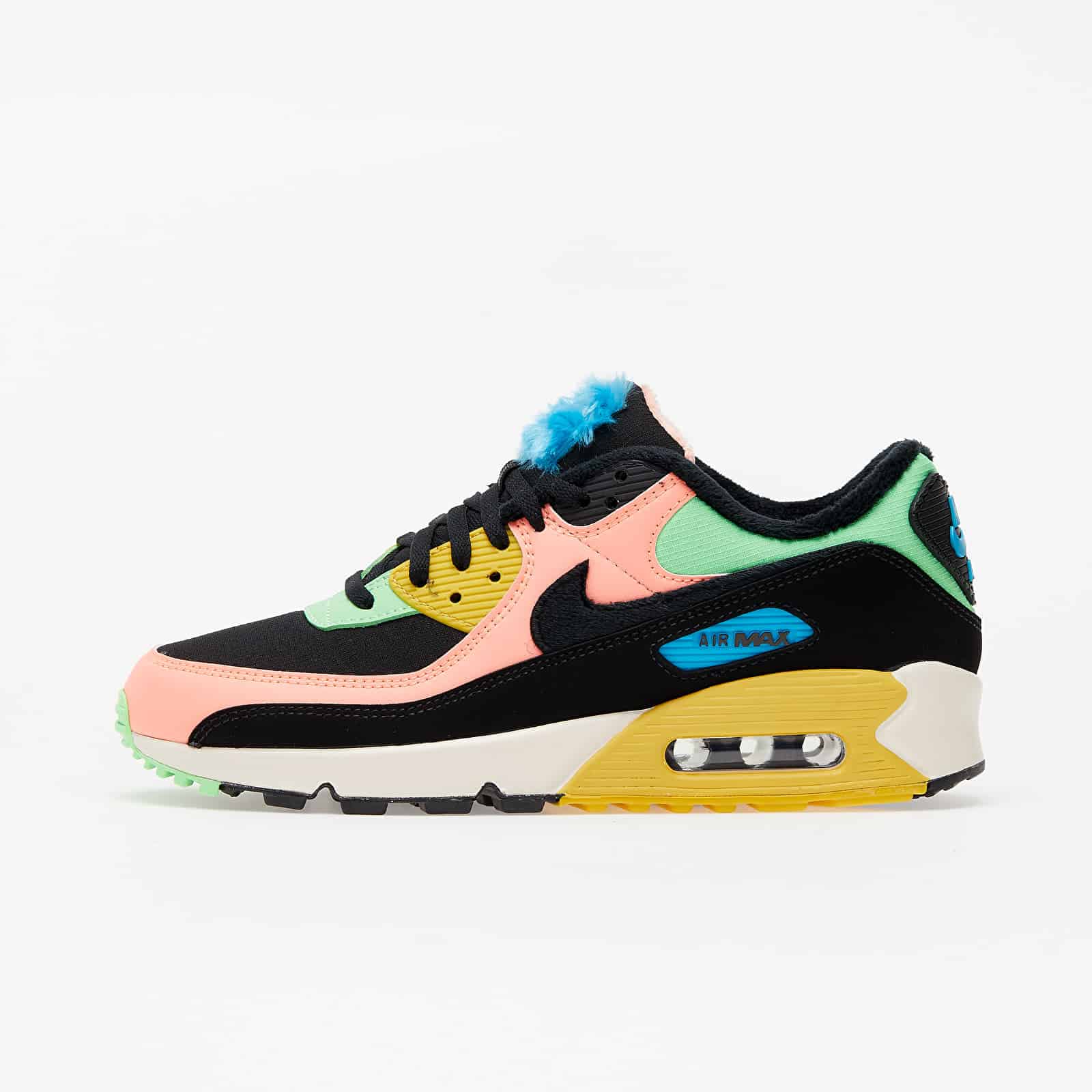 Nike W Air Max 90 Premium Atomic Pink/ Black-Laser Blue-Solar Flare CT1891-600