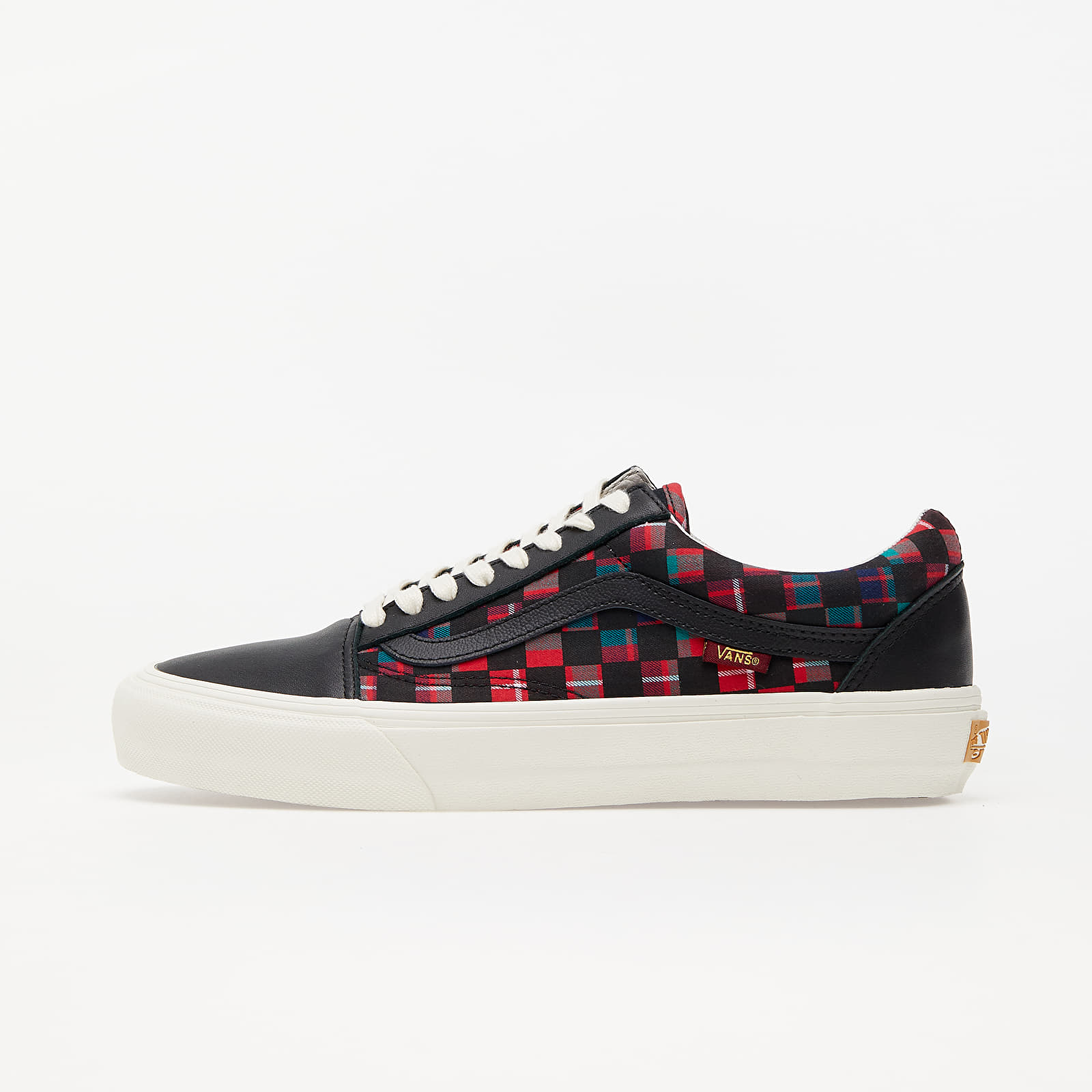Vans x Baracuta Old Skool VLT LX Black/ Tartan Plaid/ Marshmallow VN0A4BVF22B1