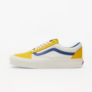 Vans Old Skool Vlt LX (Leather) Lemon/ Blue/ True White VN0A4BVF2TU1