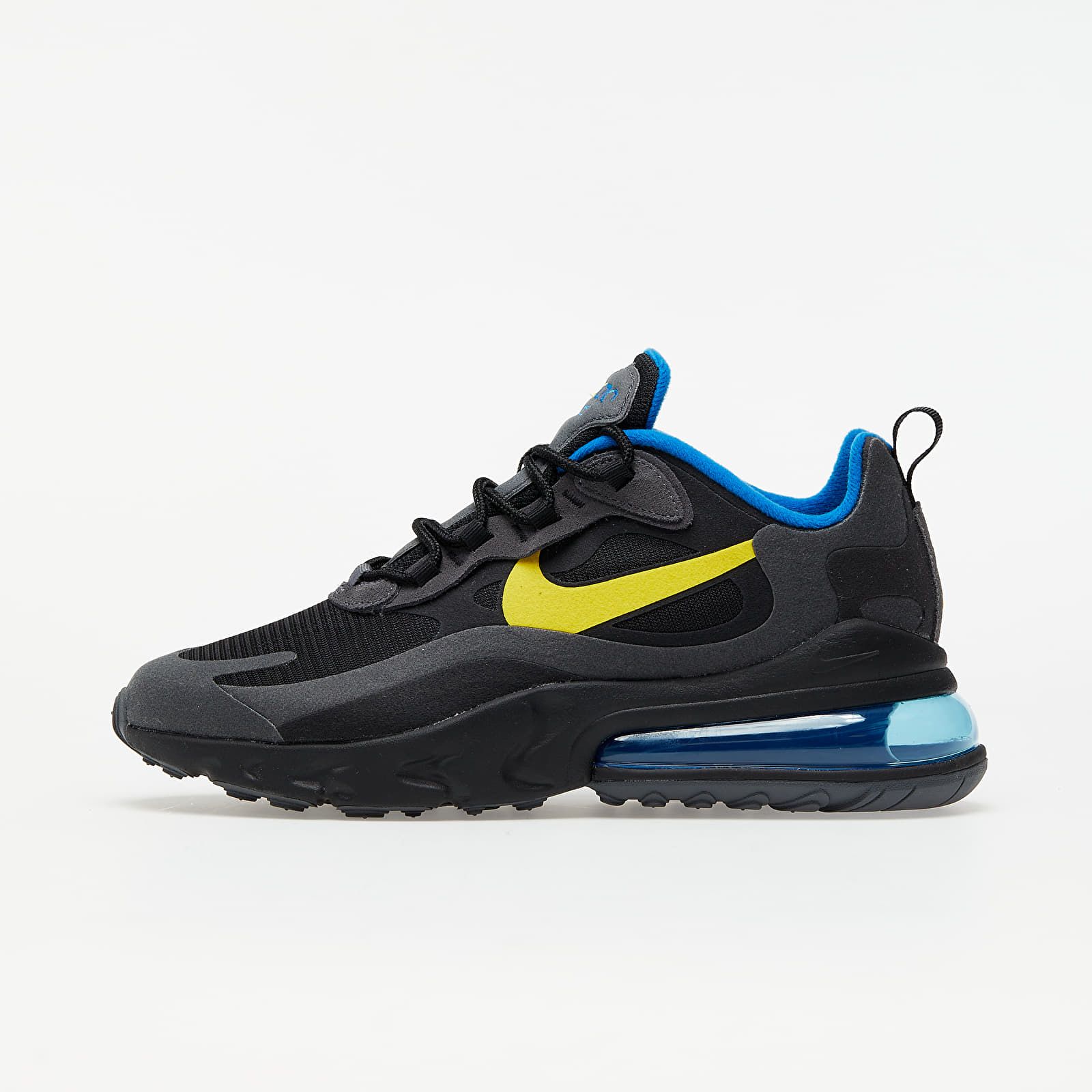 Nike Air Max 270 React Black/ Tour Yellow-Dark Grey-Blue Spark DA1511-001