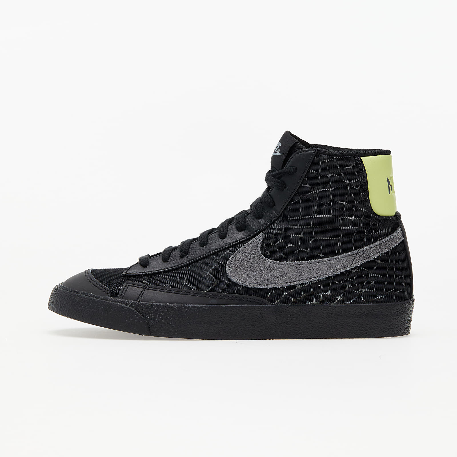 Nike Blazer Mid '77 Black/ Smoke Grey-Limelight DC1929-001 Nike Blazer Mid '77 Black/ Smoke Grey-Limelight DC1929-001