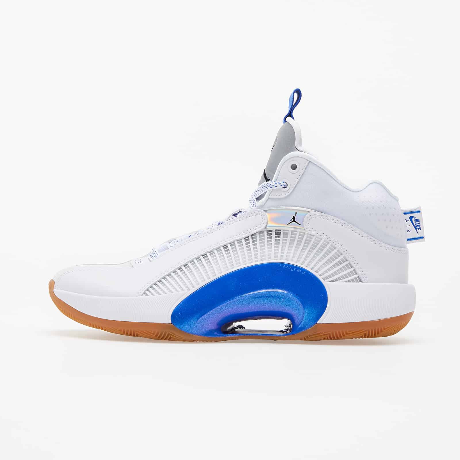 Air Jordan XXXV SH White/ Black-Hyper Royal-Gum Med Brown CZ5657-100