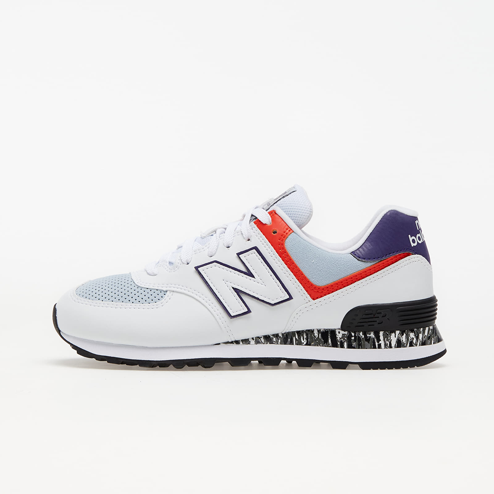 New Balance 574 White/ Orange/ Black WL574CS2