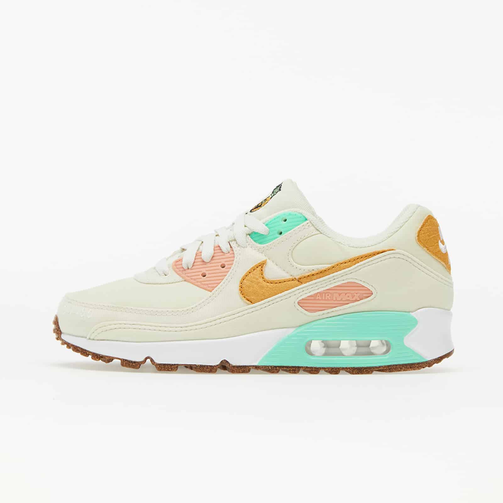 Nike W Air Max 90 LX Coconut Milk/ Metallic Gold-Green Glow DC5211-100