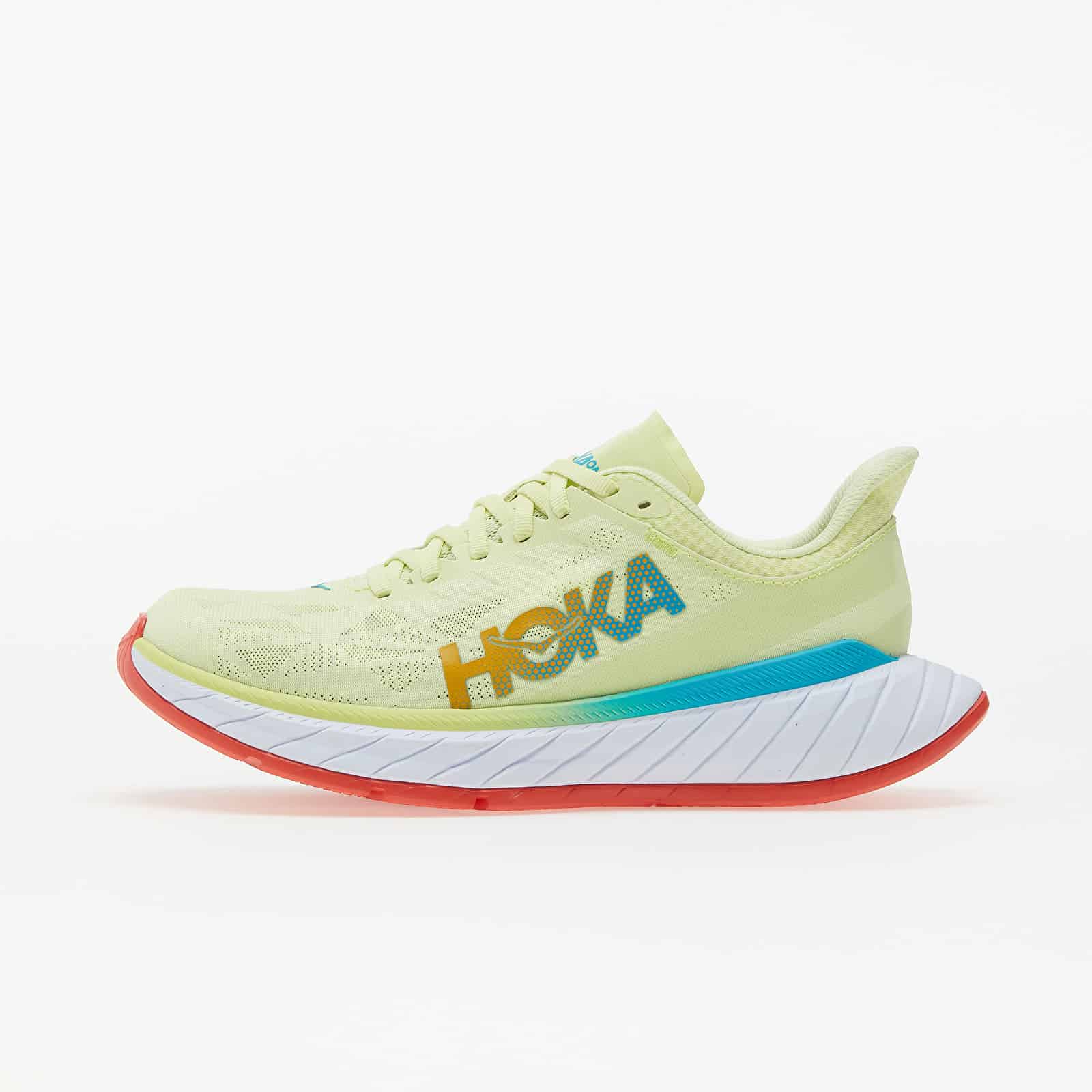 Hoka One One® W Carbon X 2 Luminary Green/ Hot Coral 6.5 1113527-LGHC