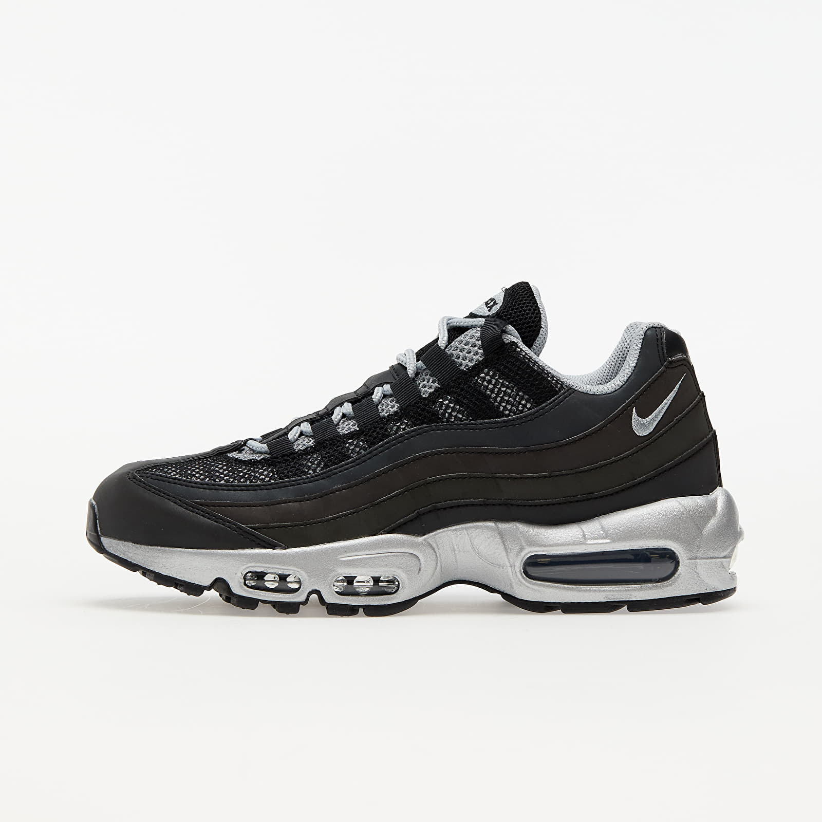 Nike Air Max 95 Premium Black/ Metallic Silver-Game Royal DH8075-001