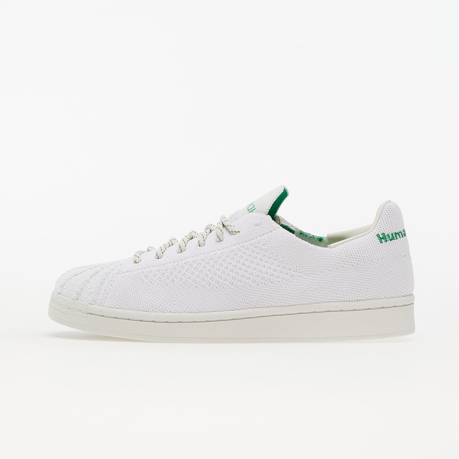 adidas x Pharrell Williams Superstar Primeknit Core White/ Core White/ Vivid Green GX0194