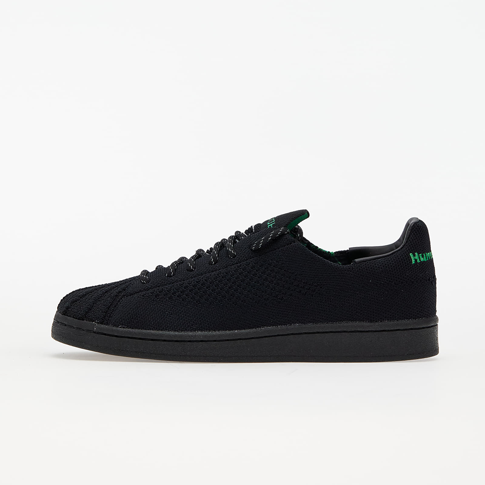 adidas x Pharrell Williams Superstar Primeknit Core Black/ Core Black/ Vivid Green GX0195