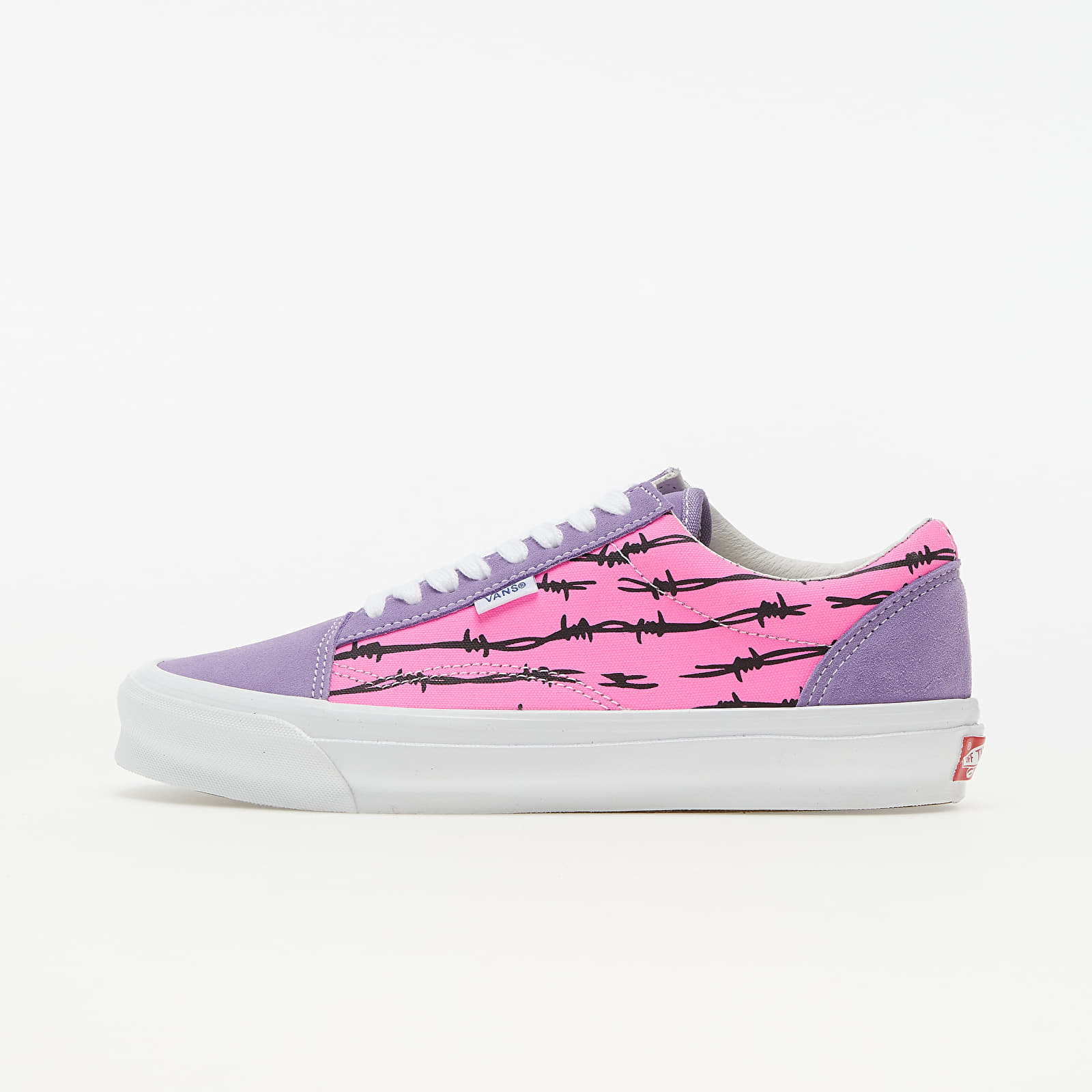 Vans Vault Old Skool NS OG LX (Suede/ Canvas) Barbed Wire/ Pink VN0A4UUT9XU1