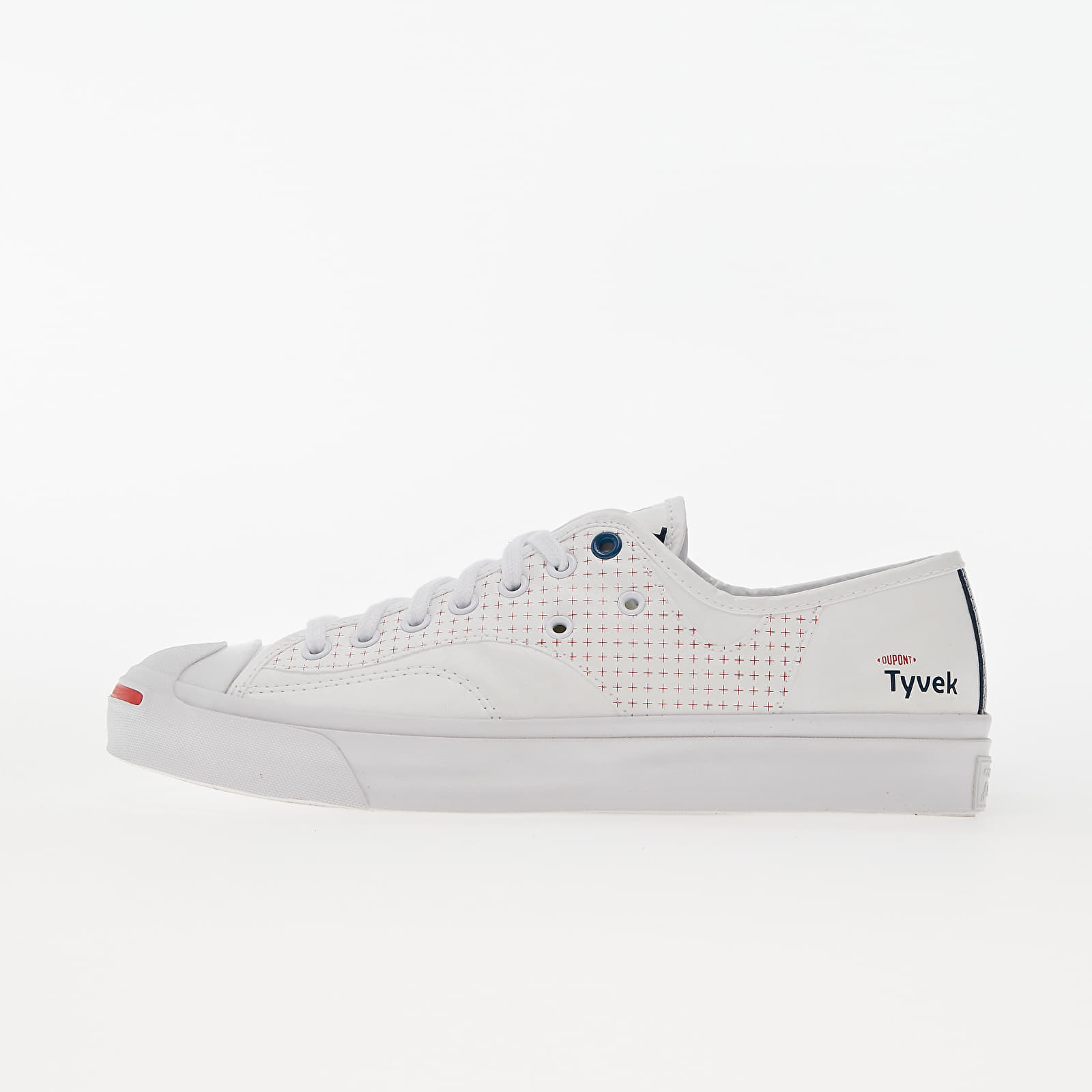 Converse Jack Purcell Rally "Tyvek" White/ Fiery Red/ Princess Blue 170063C