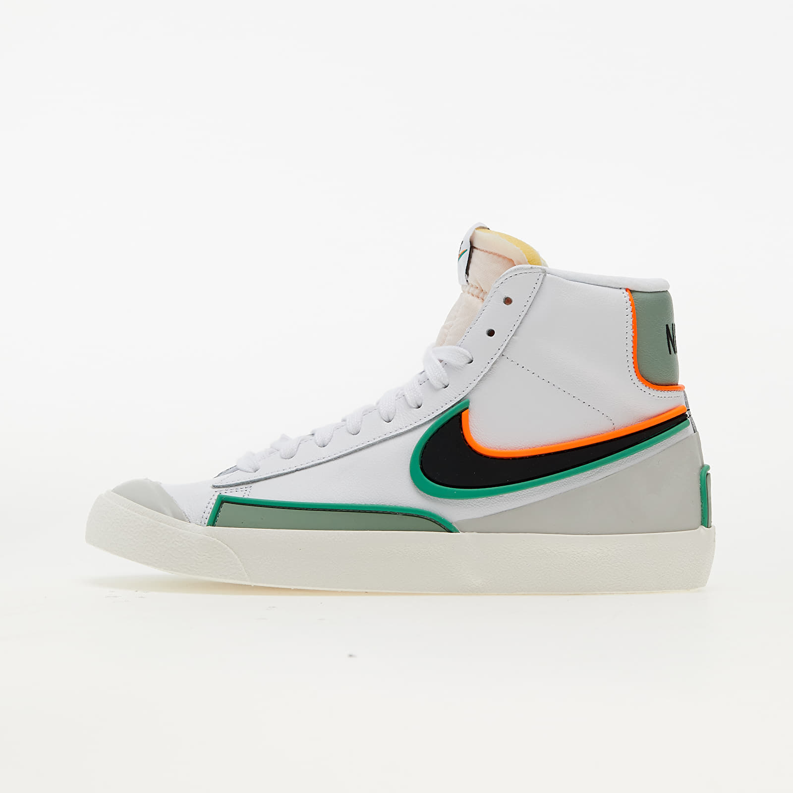 Nike Blazer Mid '77 Infinite White/ Black-Jade Smoke-Roma Green DA7233-104