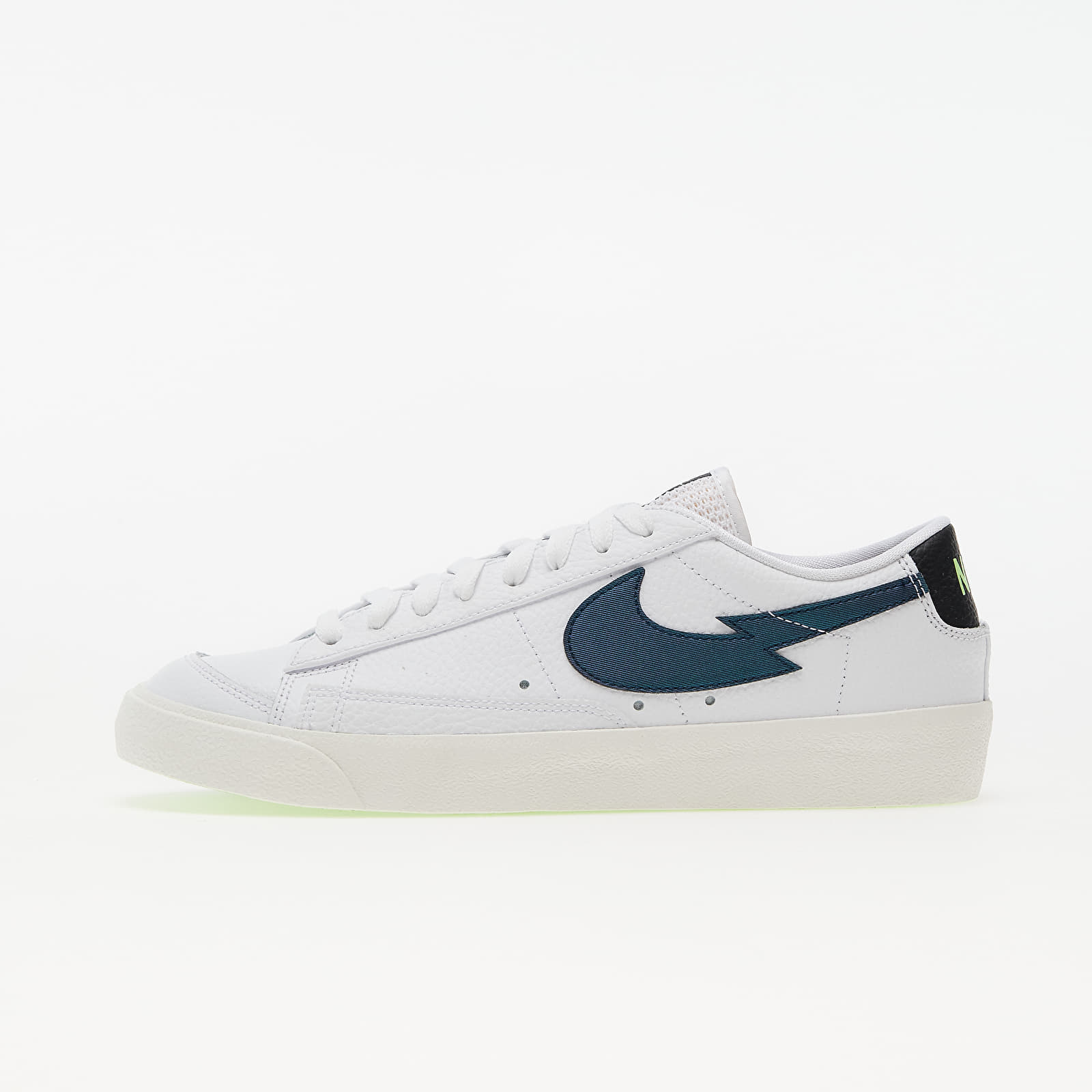 Nike Blazer Low '77 White/ Aquamarine-Lime Glow-Off Noir DJ6895-100