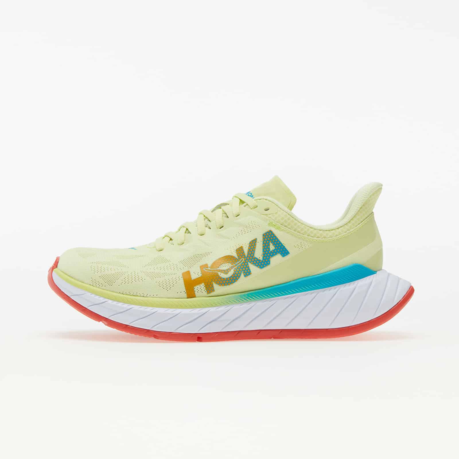 Hoka One One® M Carbon X 2 Luminary Green/ Hot Coral 9 1113526-LGHC