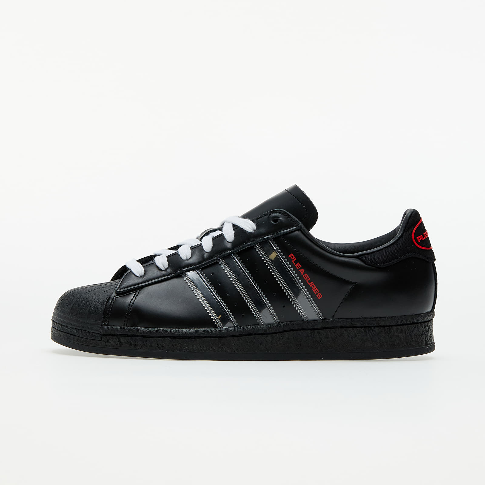 adidas x Pleasures Superstar Core Black/ Ftwr White/ Red 5 GY5691