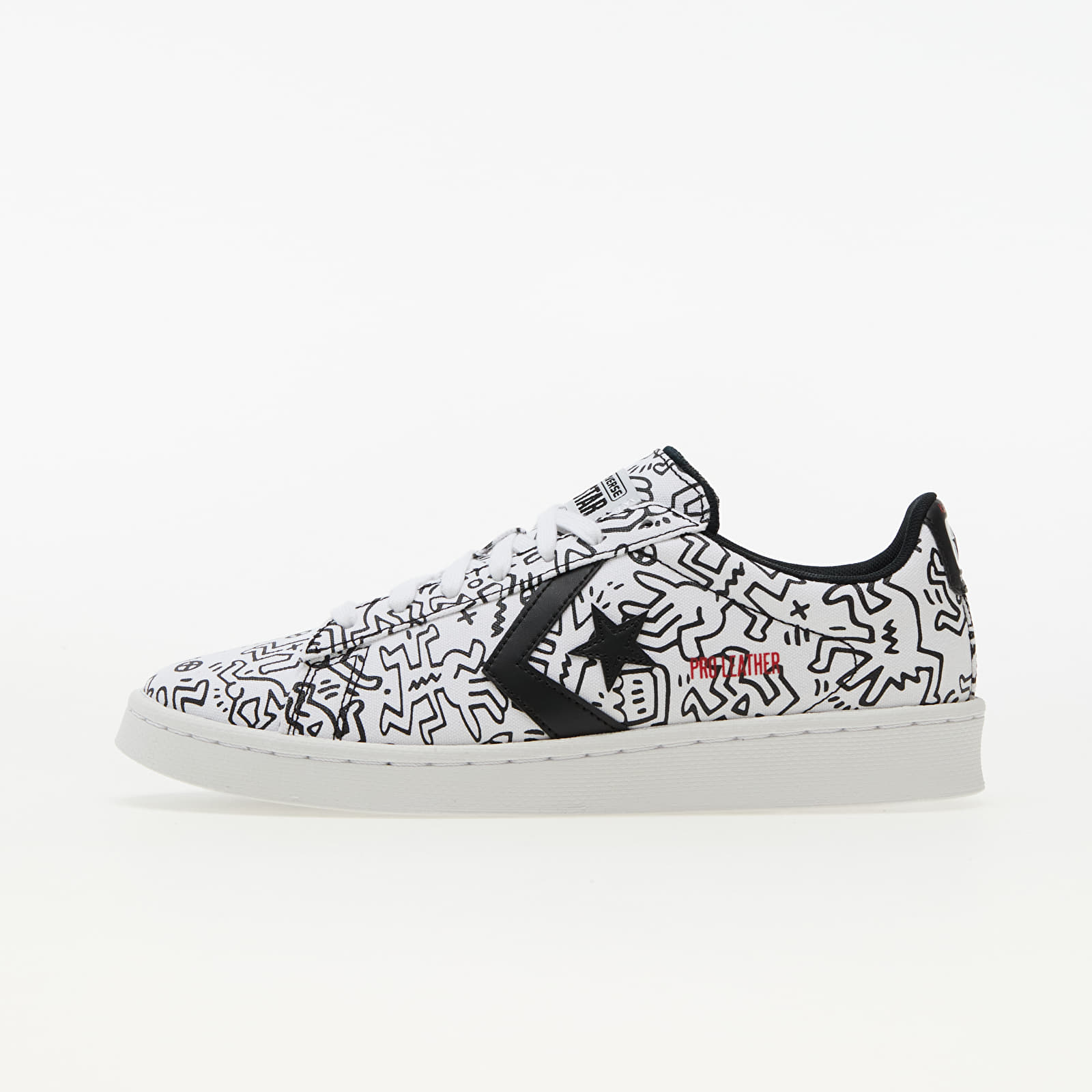 Converse x Keith Haring Pro Leather OX White/ Black/ Red 8 171857C